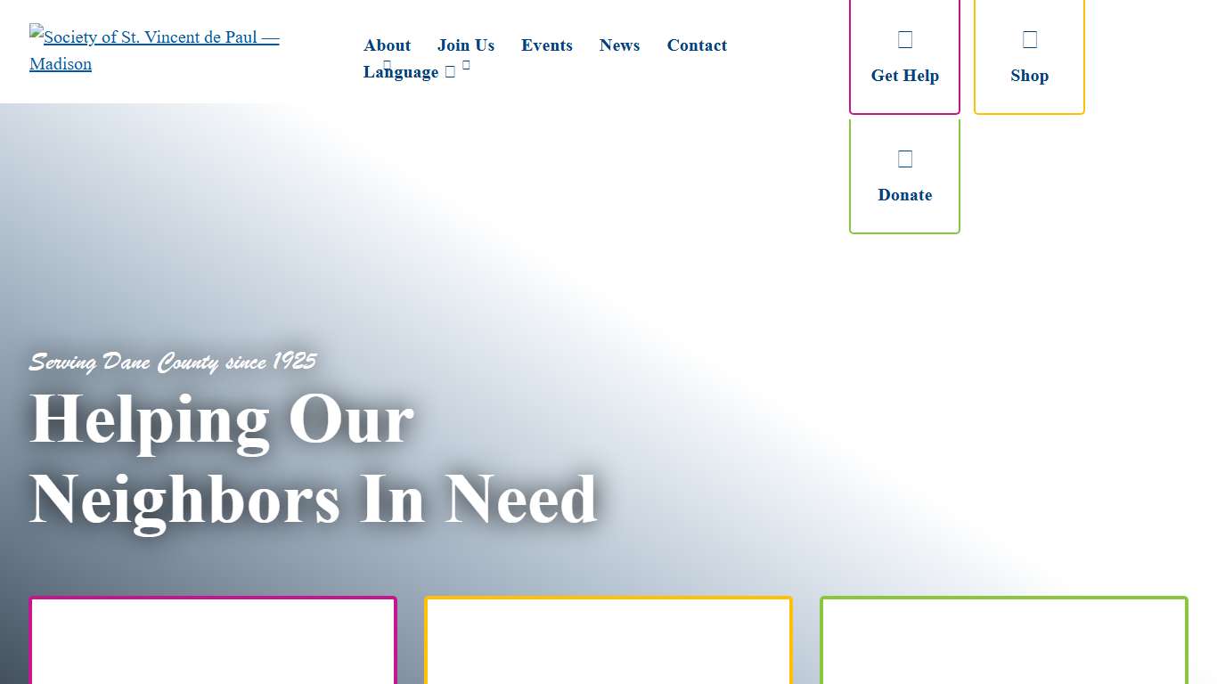 Society of St. Vincent de Paul — Madison // Shop St. Vinny's!